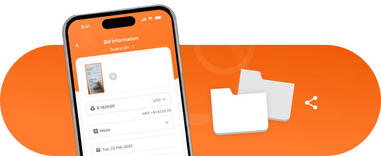 Scan, review and share receipts